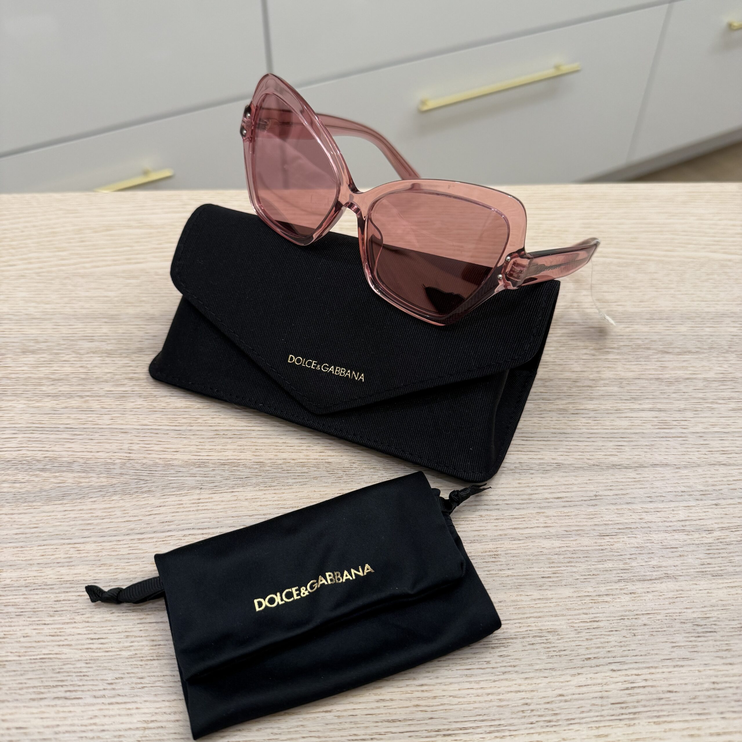 Dolce & Gabanna Sharped Sunglasses Pink