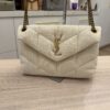Saint Laurent YSL Small Loulou Puffer Cotton Twill Shoulder Bag
