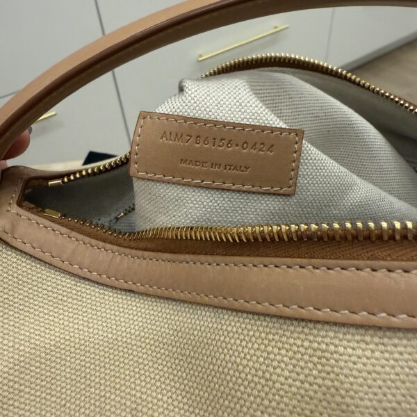 Saint Laurent YSL Camera Top-Handle Bag in Canvas and Leather