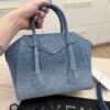 Givenchy Antigona Lock Mini Top-Handle Bag in Faded Denim