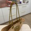 Loewe Small Anagram Basket bag in Palm and Calfskin