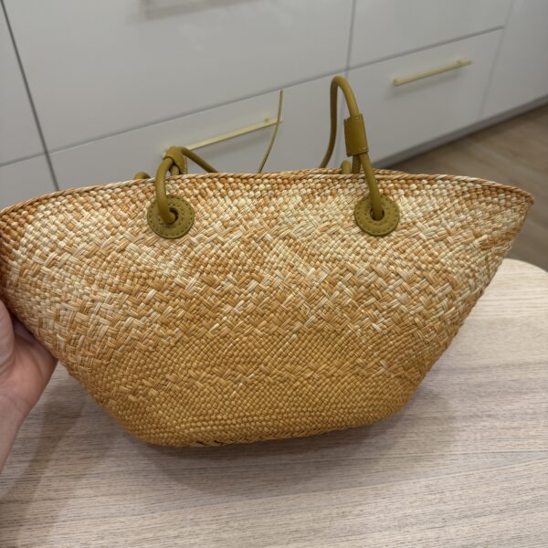 Loewe Small Anagram Basket bag in Palm and Calfskin