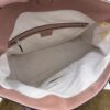 Gucci Monogram Textured Calfskin Medium Bree Foldover Tote Pink