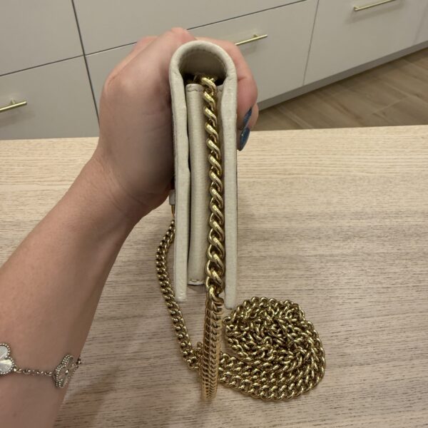 Gucci Horsebit 1955 Wallet with Chain GG Supreme with White