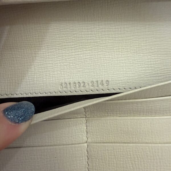 Gucci Horsebit 1955 Wallet with Chain GG Supreme with White