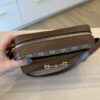 Gucci GG Supreme Monogram Small Horsebit 1955 Shoulder Bag Beige Brown Sugar