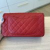 Chanel Filigree Flap Bag Quilted Caviar Medium Red Gold Hardware