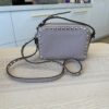 VALENTINO GARAVANI Pebbled Calfskin Rockstud Camera Crossbody Bag