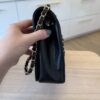 Chanel Calfskin Chevron Quilted Large Statement Flap Black