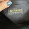 Chanel Calfskin Chevron Quilted Large Statement Flap Black