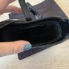 SAINT LAURENT Le 5 a 7 Vertical Shoulder Bag Leather Mini Patent Black Silver Hardware