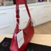 Givenchy Lucky Lock Small Embellished Glossed Textured-Leather Shoulder Bag Red