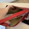 Givenchy Lucky Lock Small Embellished Glossed Textured-Leather Shoulder Bag Red