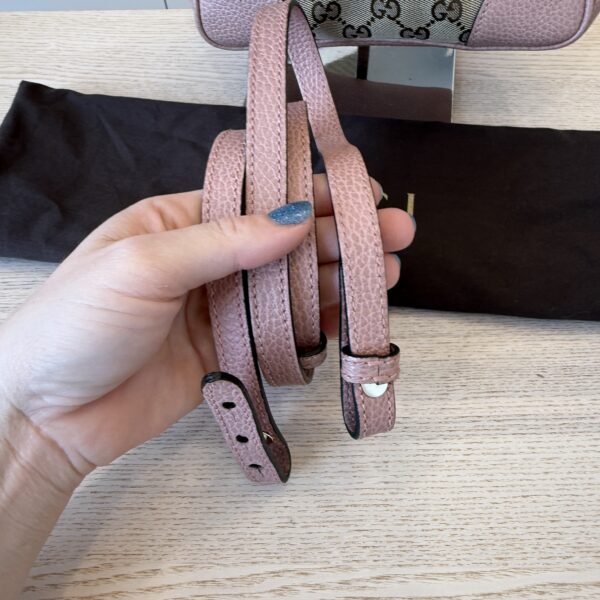 Gucci Monogram Small Bree Tote Beige Pink