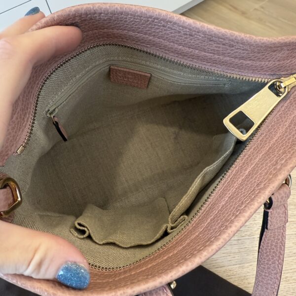 Gucci Monogram Small Bree Tote Beige Pink