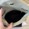 Saint Laurent YSL Puffer Toy Bag In Jersey Cool Beige and Gold Hardware