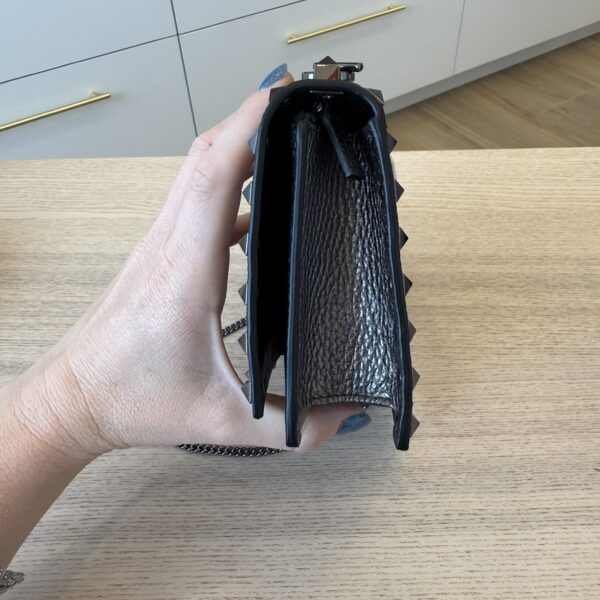 Valentino Garavani Rockstud Leather Pouch on Chain