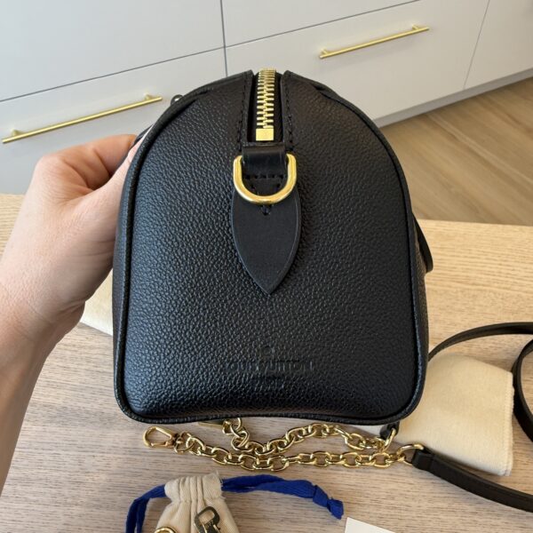 Louis Vuitton Speedy Bandouliere Bag Monogram Empreinte Giant 20 Black