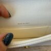 Chanel Caviar Quilted Pocket Twins Clutch With Chain White