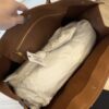 SAINT LAURENT YSL Raffia Calfskin Rive Gauche Tote Naturale Tan