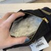 SAINT LAURENT YSL Black Raffia Small Cassandre Tube Bag Gold Hardware