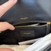 Saint Laurent Calypso Small YSL Shoulder Bag in Patent Padded Leather Black Gold Hardware