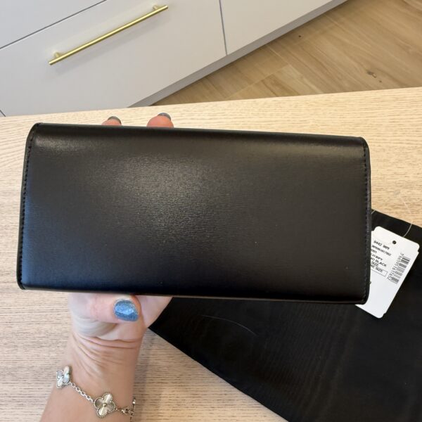 Celine Large Wallet Triomphe in Shiny Calfskin Black