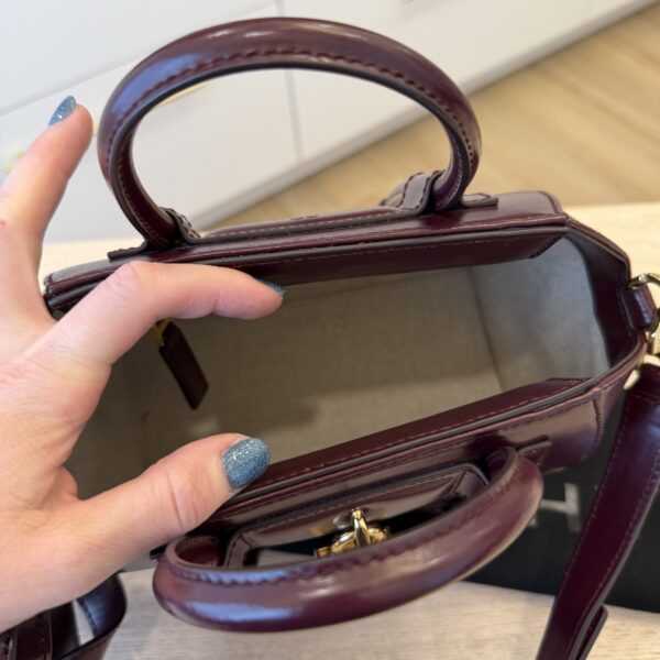 Givenchy Box Calfskin Mini Lock Antigona Oxblood Red