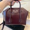 Givenchy Box Calfskin Mini Lock Antigona Oxblood Red