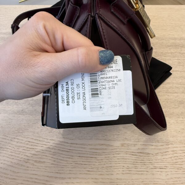 Givenchy Box Calfskin Mini Lock Antigona Oxblood Red