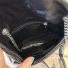 Saint Laurent Puffer Toy Bag In Quilted Lambskin Black and Silver Hardware