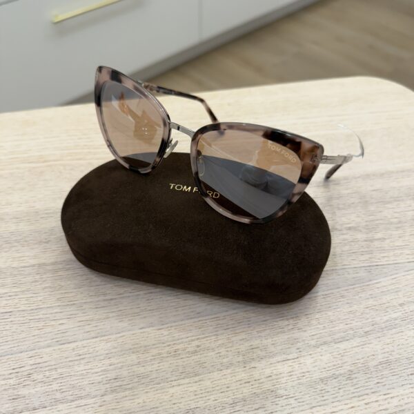 Tom Ford Simona Mirrored Cat Eye Sunglasses