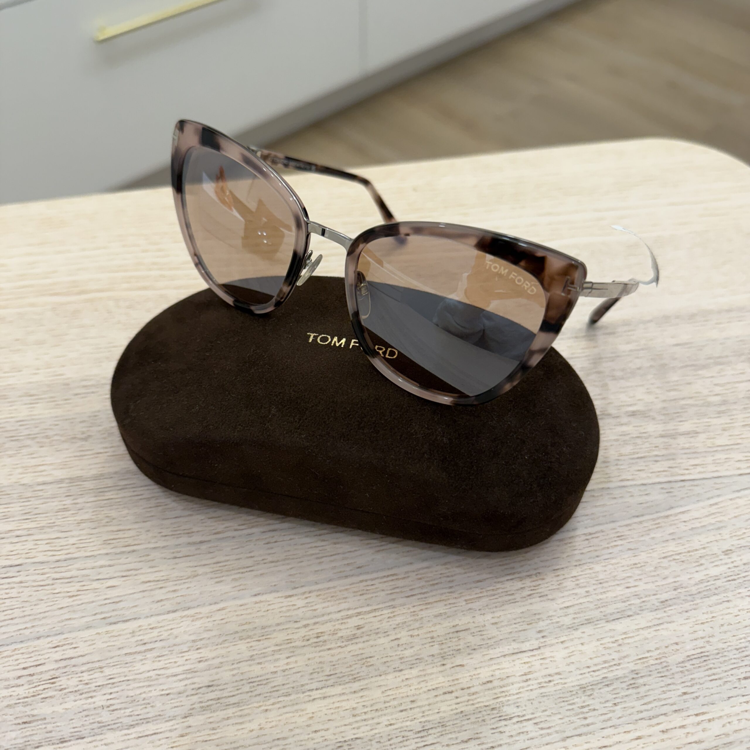 Tom Ford Simona Mirrored Cat Eye Sunglasses