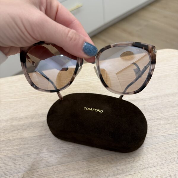 Tom Ford Simona Mirrored Cat Eye Sunglasses