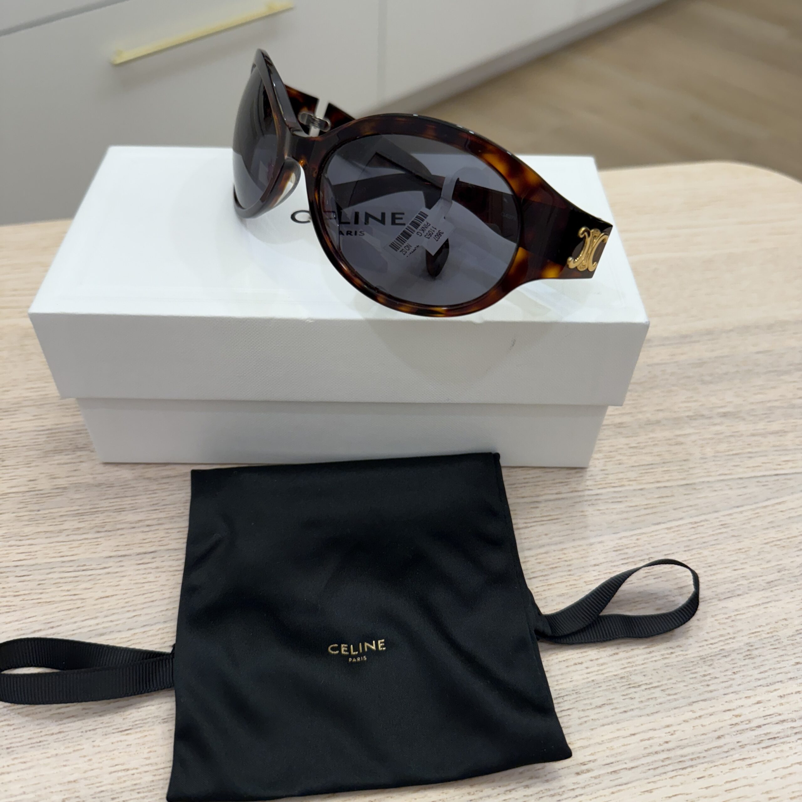 Celine Tortoise Triomphe Sunglasses