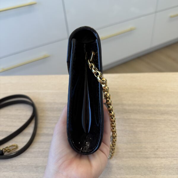 Louis Vuitton Vernis Mira MV Chain Wallet Amarante