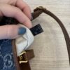 Gucci New Denim GG Monogram Calfskin Mini Jackie 1961 Hobo Blue Tea Cuir