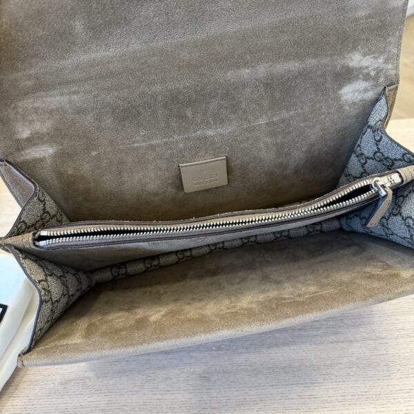 Gucci GG Supreme Monogram Small Dionysus Shoulder Bag Taupe