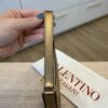 Valentino Mini Logo Signature Grainy Calfskin Hobo Bag Gold