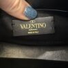Valentino Mini Logo Signature Grainy Calfskin Hobo Bag Gold