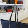 Valentino Garavani Rockstud Shopping Bag in Grainy Calfskin Black
