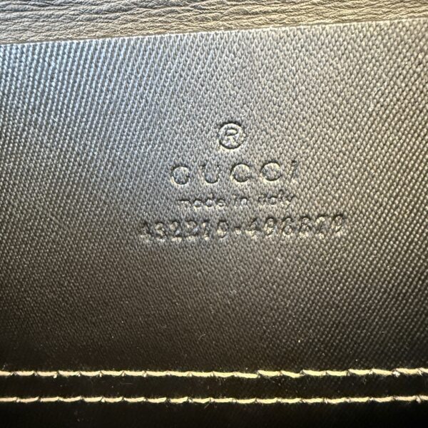 Gucci GG Supreme Monogram Calfskin Medium Padlock Shoulder Bag Beige Black Cuir