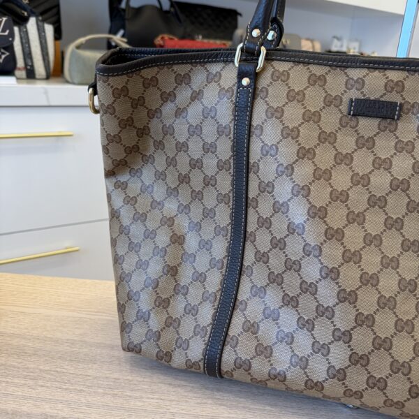 Gucci GG Plus Monogram Large Joy Tote Dark Brown
