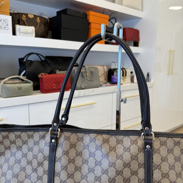 Gucci GG Plus Monogram Large Joy Tote Dark Brown