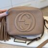 Gucci Calfskin Small Soho Disco Bag Beige