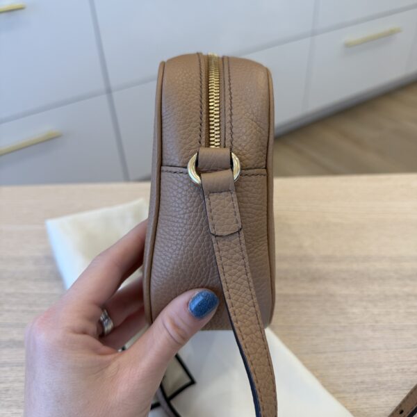 Gucci Calfskin Small Soho Disco Bag Beige