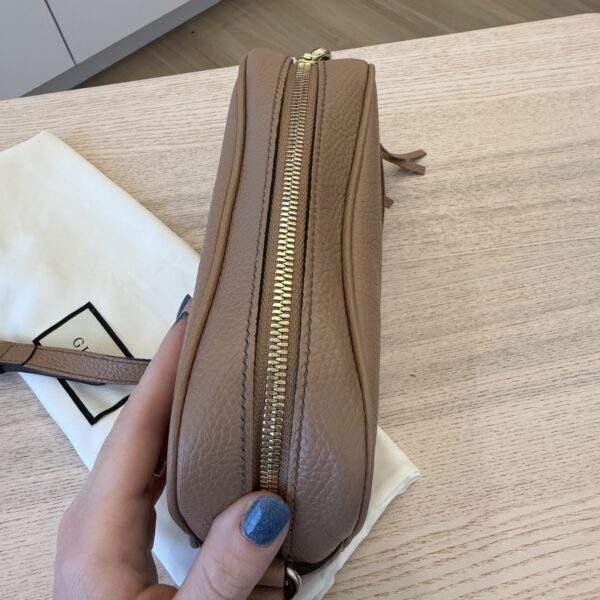 Gucci Calfskin Small Soho Disco Bag Beige