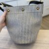 SAINT LAURENT YSL Rive Gauche Bucket Bag Canvas