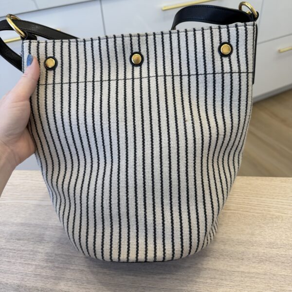 SAINT LAURENT YSL Rive Gauche Bucket Bag Canvas