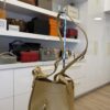 Loewe Hammock Slice Leather Hobo Bag Sahara